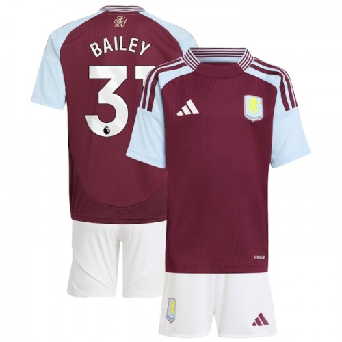 Dětský Fotbalový Dres Aston Villa Bailey 31 Domácí Dresy 2024-25 Dětský Fotbalový Dres Aston Villa Bailey 31 Domácí Dresy 2024-25